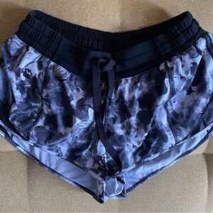 lululemon athletica Black Floral Women's Athletic Shorts
